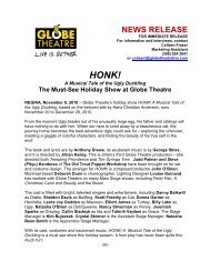 Honk! A Musical Tale of the Ugly Ducking - Globe Theatre