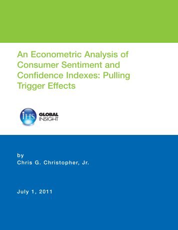 An Econometric Analysis of Consumer Sentiment and ... - NABE