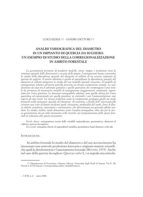 04 Sedda - Accademia Italiana di Scienze Forestali