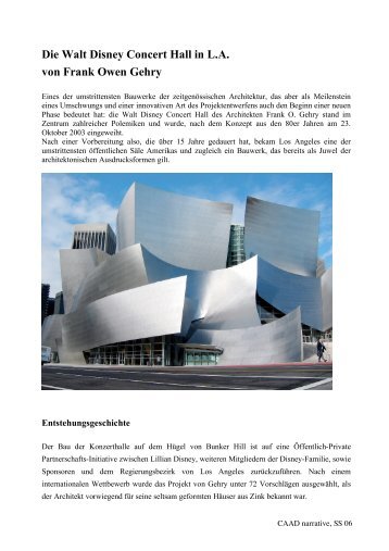 Die Walt Disney Concert Hall in L.A. von Frank Owen Gehry