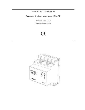 Communication interface UT-4DR - Roger