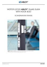 Motor locks ABLOY® El648, El654 with hook bolt - Who-sells-it.com