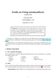 Guide on Using umalayathesis - Lim Lian Tze
