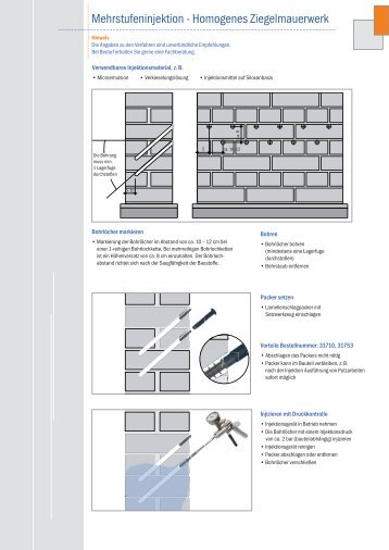 Weitere Informationen zur Mauerwerksinjektion - Download 356 K