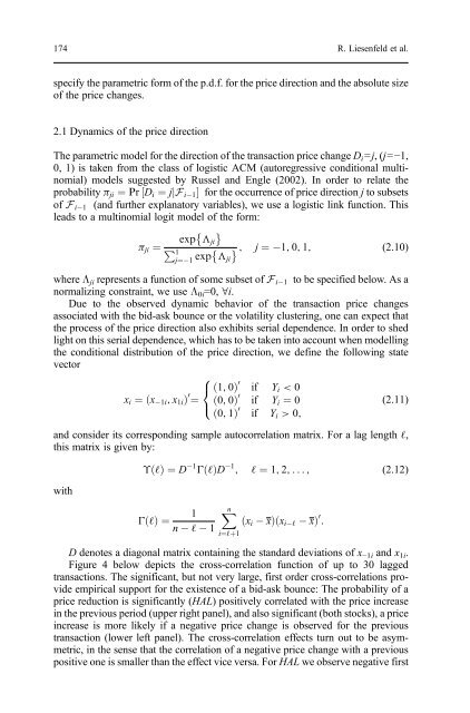 recent developments in high frequency financial ... - Index of