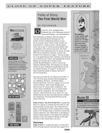 Paths of Glory, The First World War - C3i Ops Center