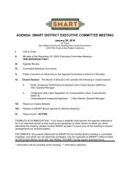AGENDA: SMART DISTRICT EXECUTIVE COMMITTEE MEETING