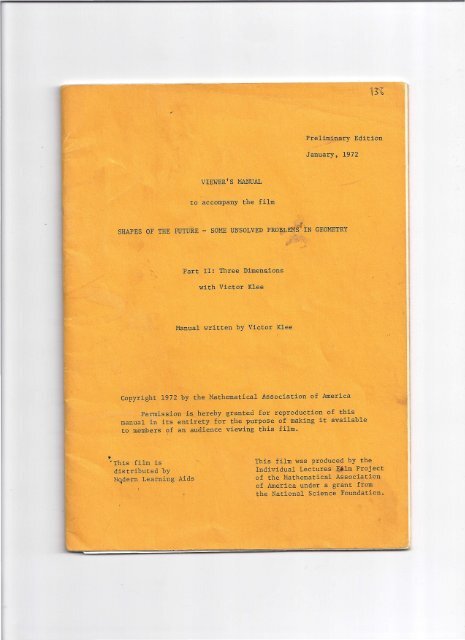 Part II: Three Dimensions - Alan Schoen geometry