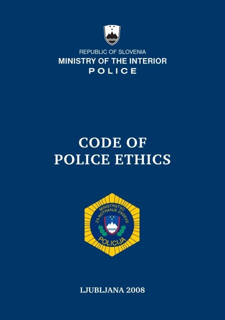 Code Of Police Ethics Policija Code Of Police Ethics Policija