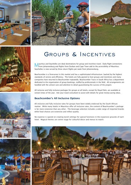 GROUPS & INCENTIVES - Beachcomber