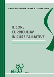 Il Core Curriculum del medico palliativista - SICP