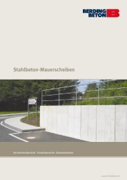 Stahlbeton-Mauerscheiben in der Praxis - Berding Beton GmbH