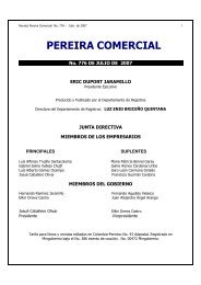 PEREIRA COMERCIAL - CÃ¡mara de Comercio de Pereira
