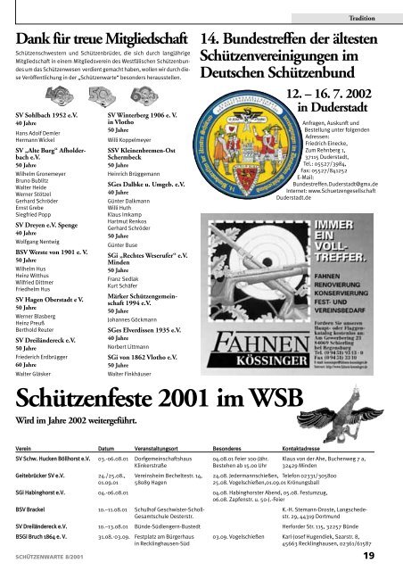 schießen 2001 - Schützenwarte - WSB