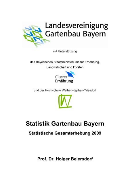 Statistik Gartenbau Bayern - Landesvereinigung Gartenbau Bayern