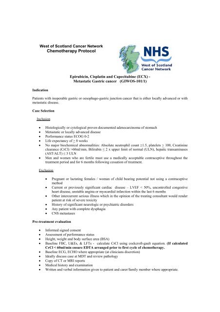 Chemotherapy Protocol Nhs Lanarkshire Meded Sites Chemotherapy Protocol Nhs Lanarkshire Meded Sites