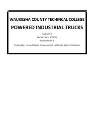 Powered Industrial Truck - Waukesha County Technical College