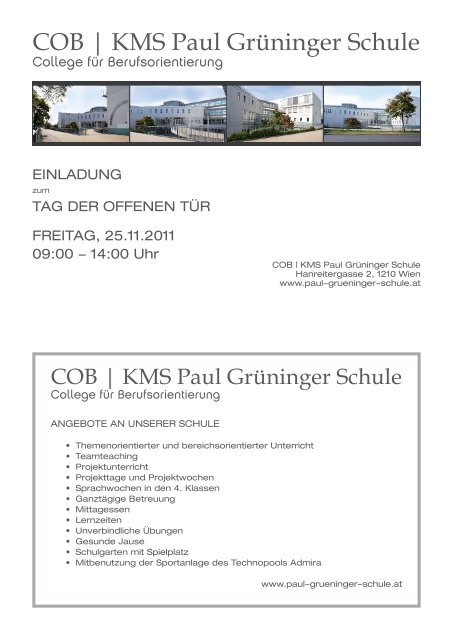 COB | KMS Paul Grüninger Schule