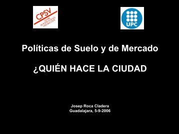 I Â¿QUIEN HACE LA CIUDAD?