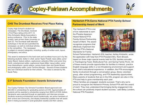 2012-2013 District Activity Calendar - Copley-Fairlawn City Schools