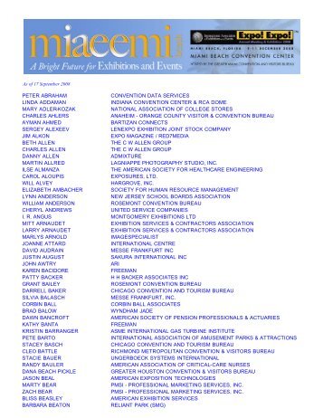 Attendee list for website 9.17.08 - IAEE