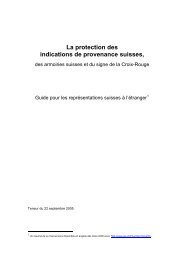 La protection des indications de provenance suisses