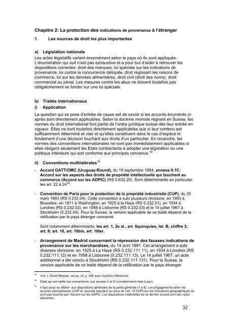 La protection des indications de provenance suisses