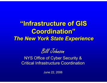 Infrastructure of GIS Coordination - United States Virgin Islands ...