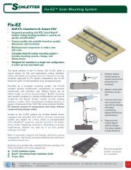 Fix-EZ Product Sheet - Schletter Inc.