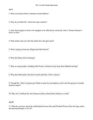 essay questions and answers on the crucible essay questions and answers on the crucible
