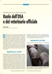 Ruolo dell'OSA e del veterinario ufficiale - SIVeMP