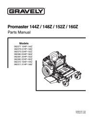 Promaster 144Z, 148Z, 152Z, 160Z - Ariens