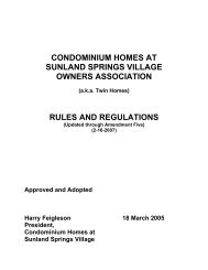 Twin Homes Rules and Regulations - Sunland Springs Village ...