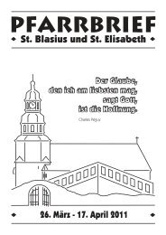 PFARRBRIEF - Katholische Kirchengemeinden in Stadtallendorf