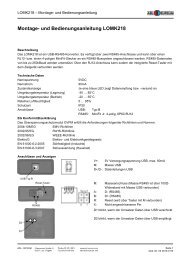 Montage- und Bedienungsanleitung LOMK218 - ABL Sursum