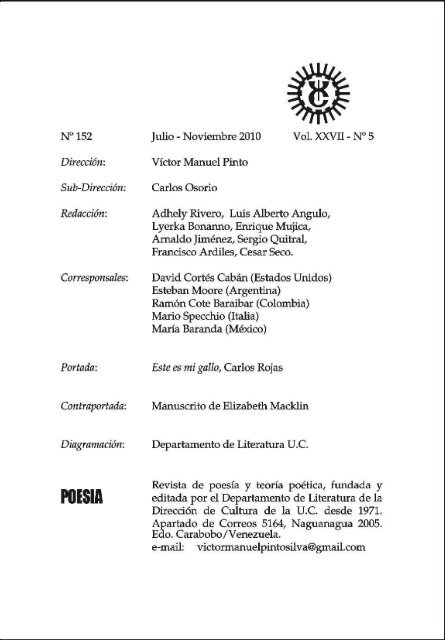 POESIA 152 - PARA PDF - Portal de Revistas ElectrÃ³nicas ...