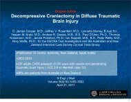 Decompressive Craniectomy in Diffuse Traumatic Brain Injury - ICU