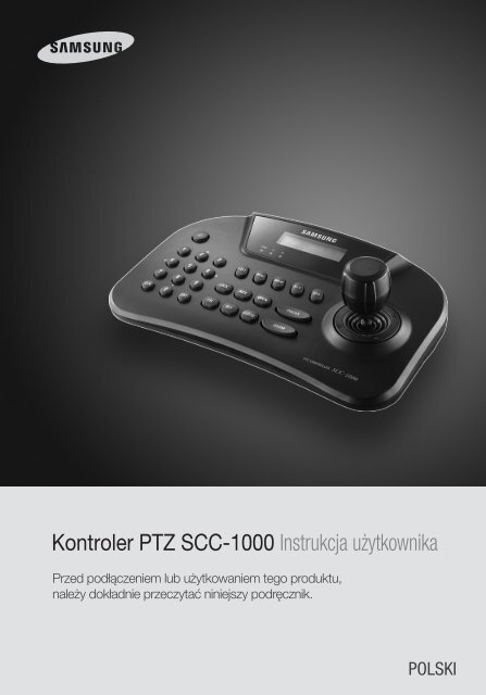 Kontroler PTZ SCC-1000 Instrukcja użytkownika - Samsung CCTV