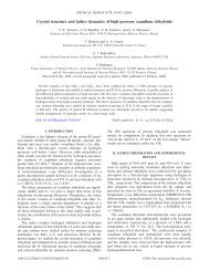 Crystal structure and lattice dynamics of high-pressure scandium ...