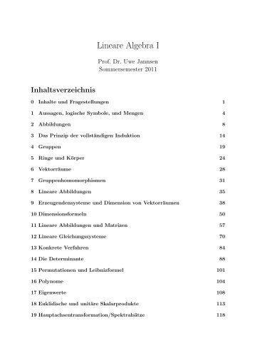 Vorlesungsskript - Mathematik