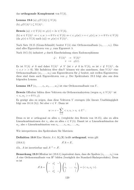 Vorlesungsskript - Mathematik