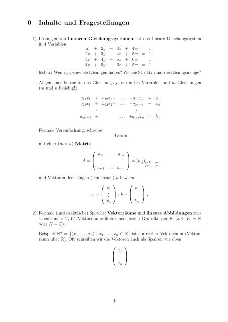 Vorlesungsskript - Mathematik