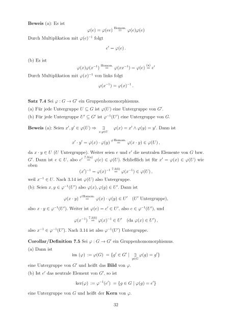 Vorlesungsskript - Mathematik