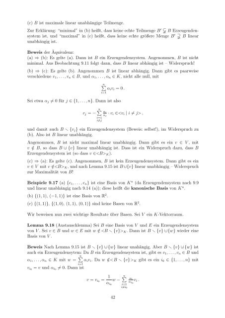 Vorlesungsskript - Mathematik