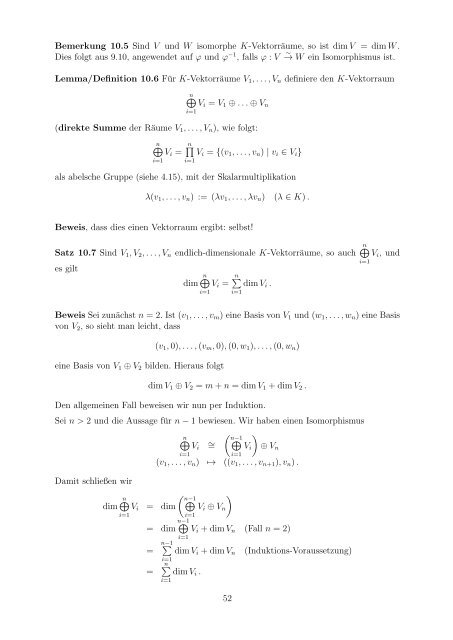 Vorlesungsskript - Mathematik