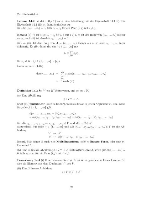 Vorlesungsskript - Mathematik