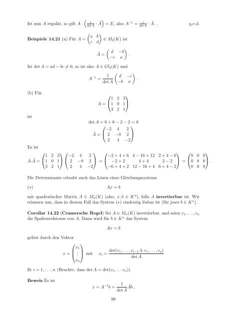 Vorlesungsskript - Mathematik