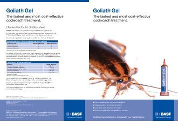 Goliath Gel Leaflet - Pest Control Management - BASF