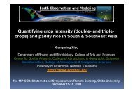 Quantifying crop intensity (double- and triple- crops) and ... - CEReS