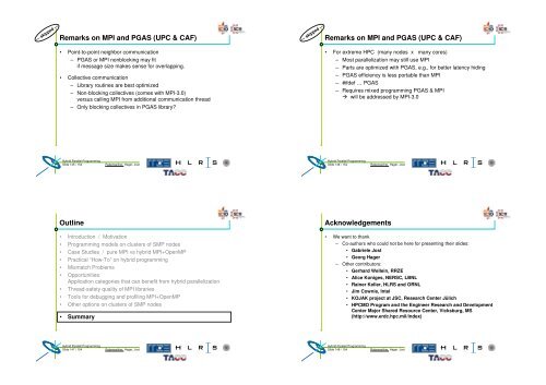 Hybrid MPI and OpenMP programming tutorial - Prace Training Portal